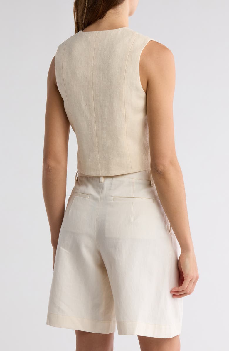 A.L.C. Maxwell Linen & Cotton Vest, Alternate, color, Villa