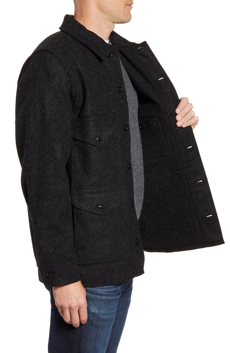 Filson Mackinaw Cruiser Regular Fit Wool Jacket, Alternate, color, 