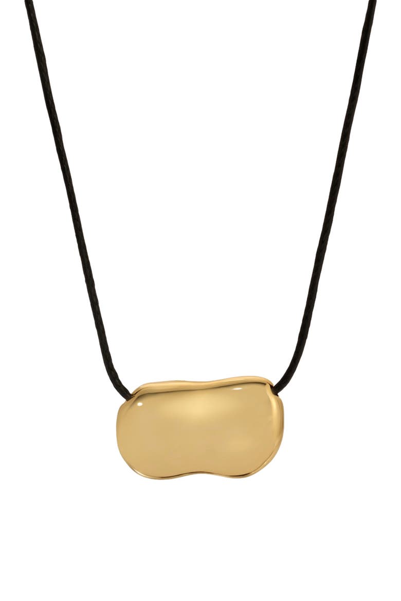 Pebble Necklace, Main, color, Gold/Black