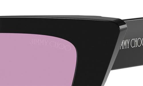 Jimmy Choo 53mm Cat Eye Sunglasses In Violet