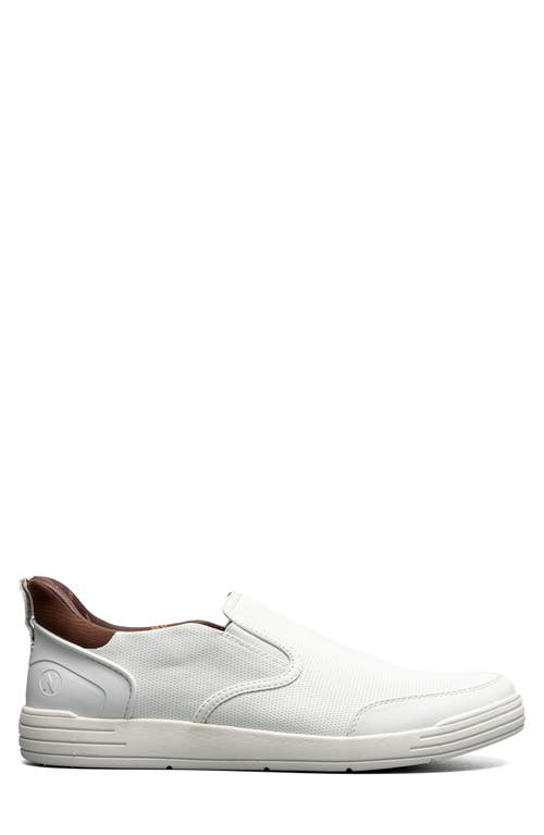 Nunn Bush Kore City Walk Slip-on Sneaker In White