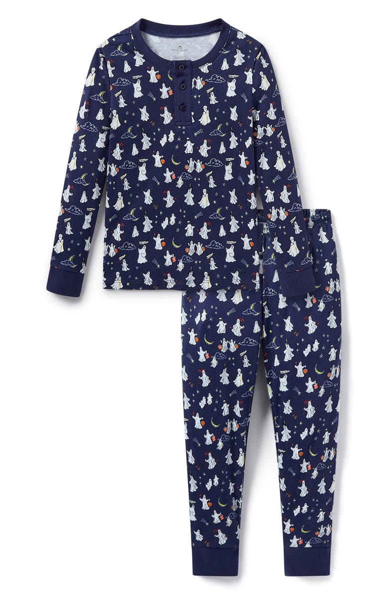 Petite Plume Kids' Pima Cotton Fitted Two-Piece Pajamas, Main, color,