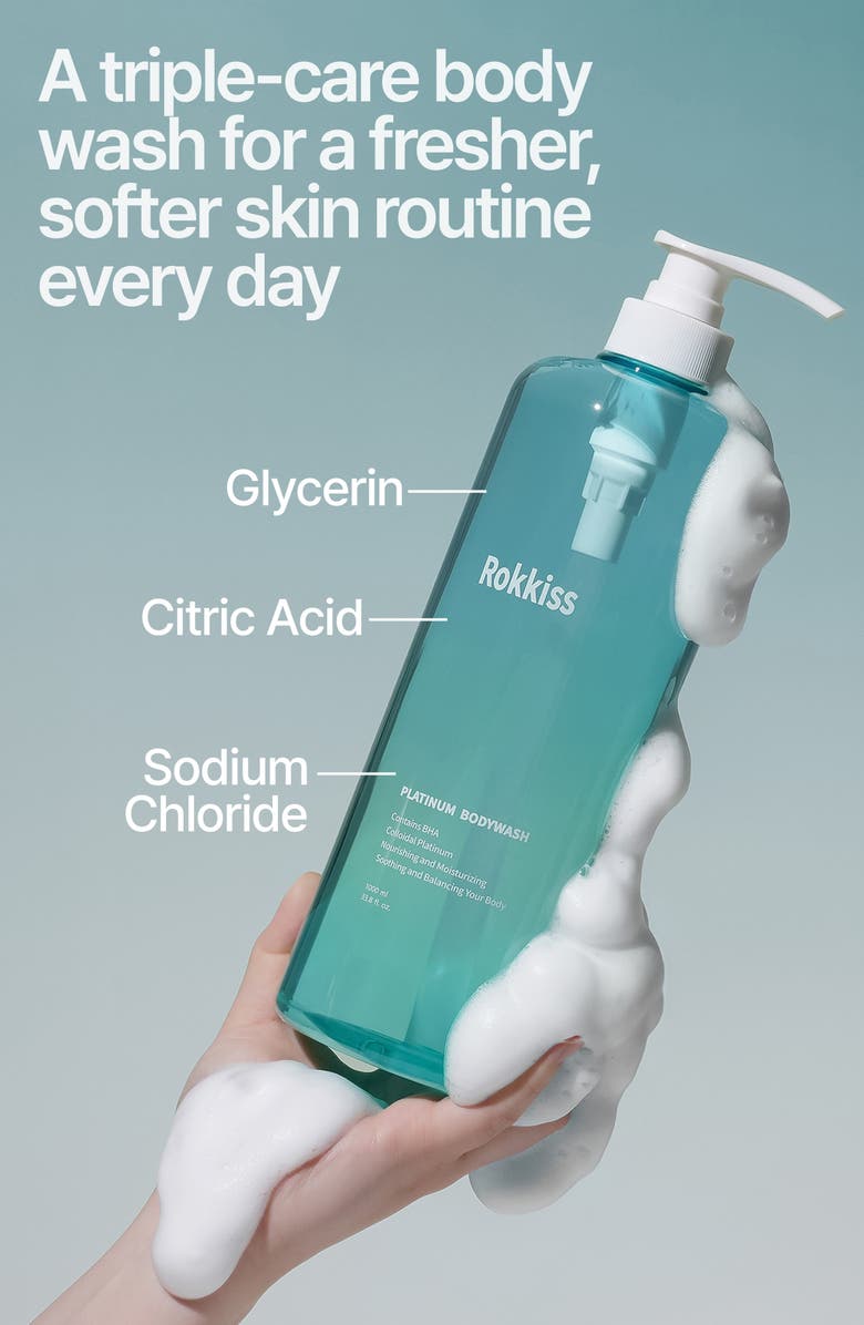 ROKKISS Platinum BHA Body Wash, Alternate, color,