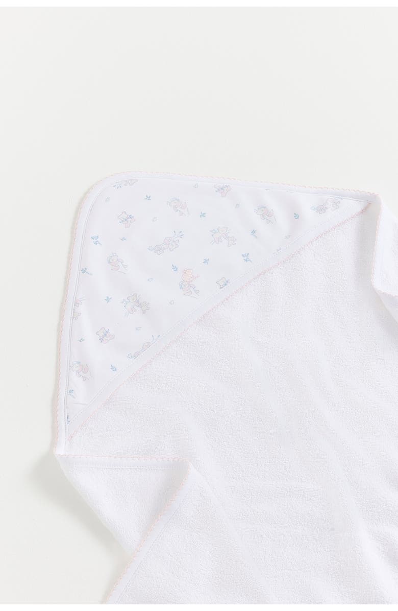 Babycottons Little Panda Small Hooded Towel, Alternate, color, White