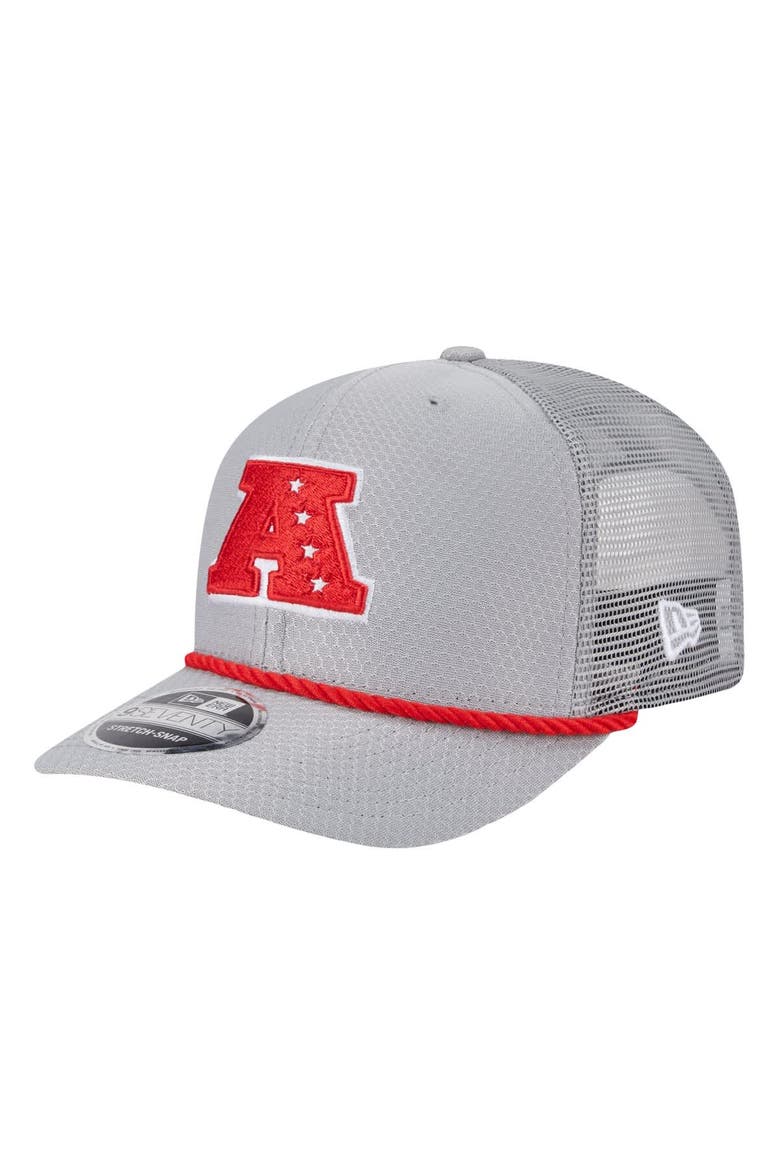 Men's New Era  Gray Kansas City Chiefs 2025 Pro Bowl 9SEVENTY Stretch-Snap Hat, Alternate, color, Gray