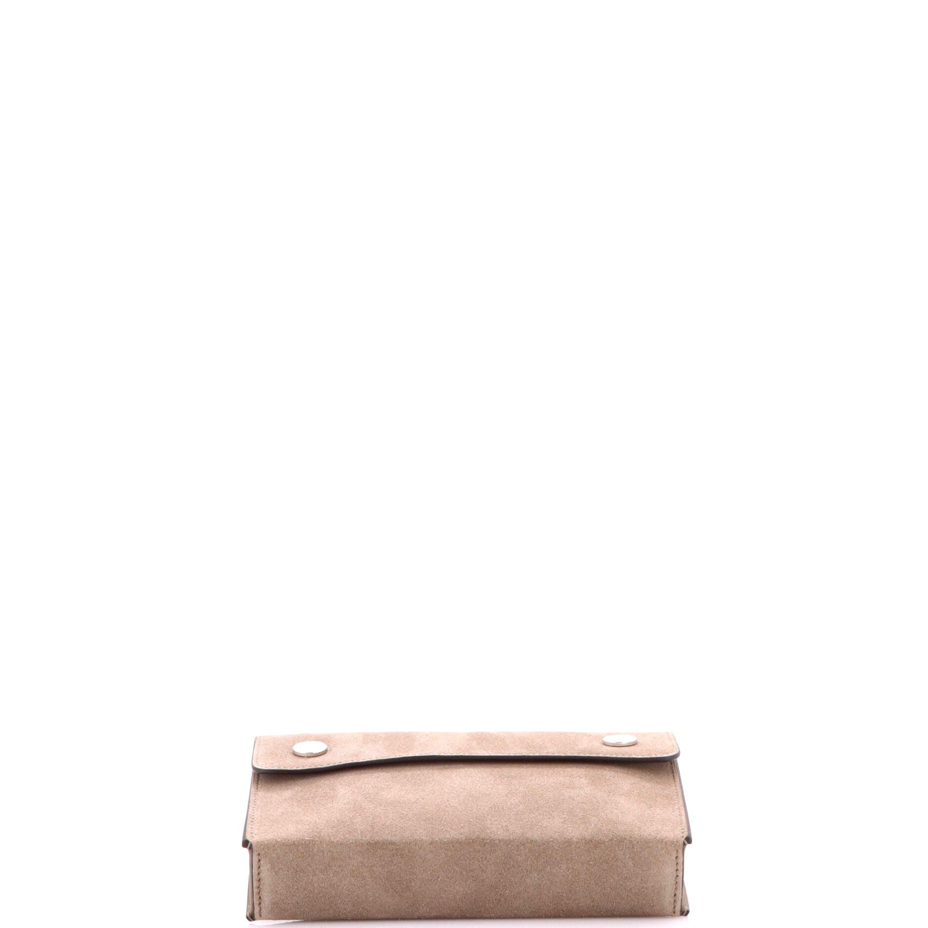 Pre-Owned Hermes Hermesnap Wallet Bag Grizzly and Swift, Alternate, color, Etoupe