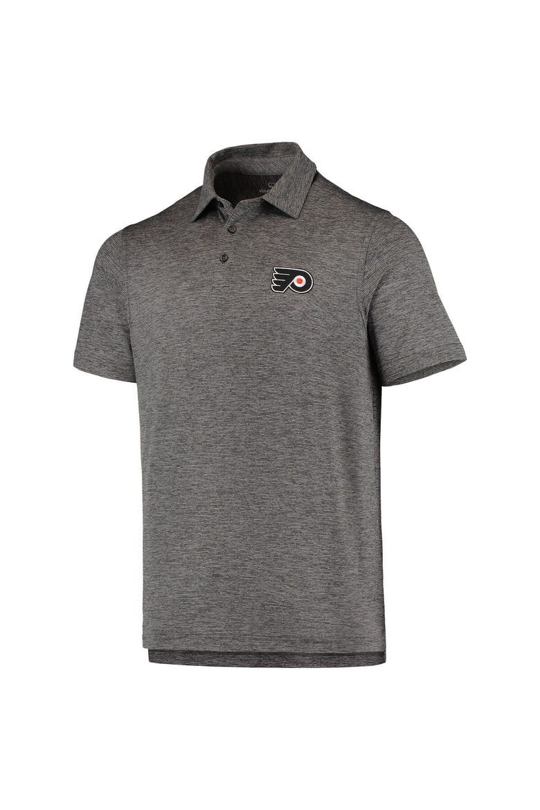 Men's Vineyard Vines Charcoal Philadelphia Flyers Destin Stripe Polo, Alternate, color, Charcoal