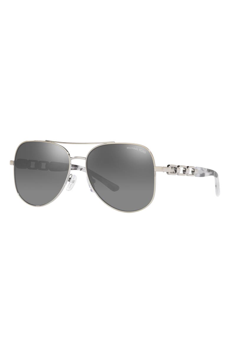 Michael Kors Chianti 58mm Aviator Sunglasses, Alternate, color, 