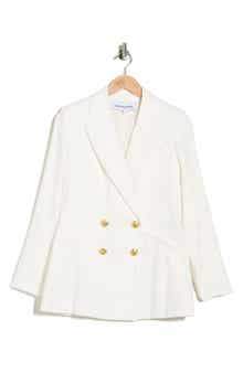 Veronica Beard Dale Linen Blend Dickey Jacket