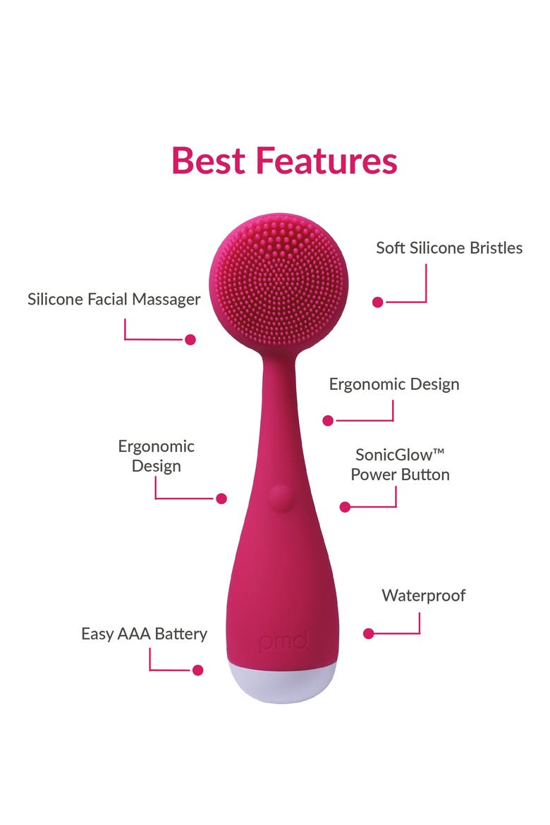 Clean Mini Pink Facial Cleansing Device, Alternate, color, YELLOW