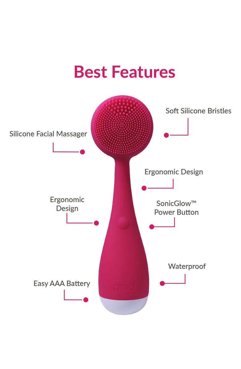 PMD Clean Mini Yellow Facial Cleansing and Firming Massage Device, Alternate, color, Yellow