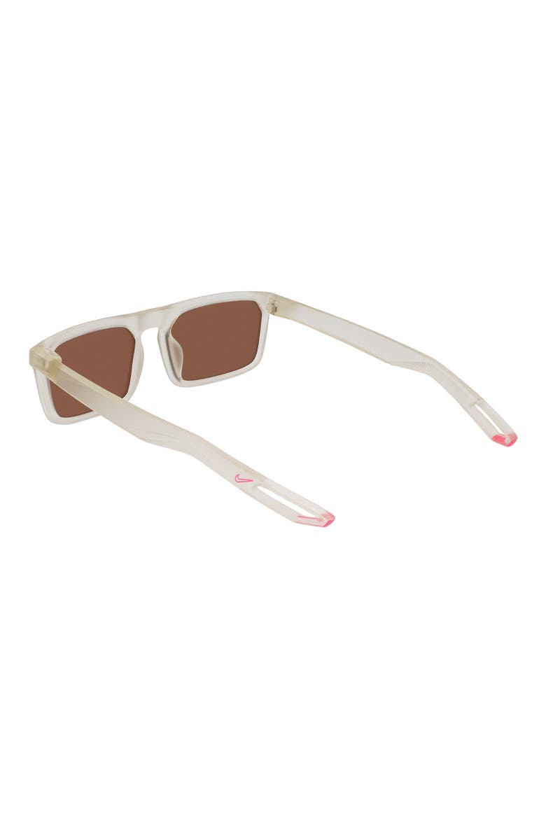 NV03 55mm Rectangular Sunglasses, Alternate, color, MATTE BONE/ BRONZE MIRROR