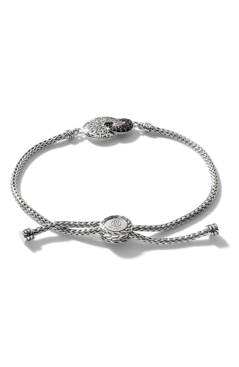 John Hardy Radial Pavé Pull-Through Bracelet, Alternate, color, Black