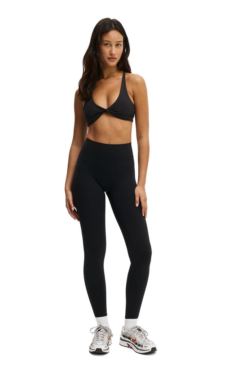 COTTON ON BODY Women's Active Ultra Luxe Invisible Scrunch Tight, Alternate, color, Black