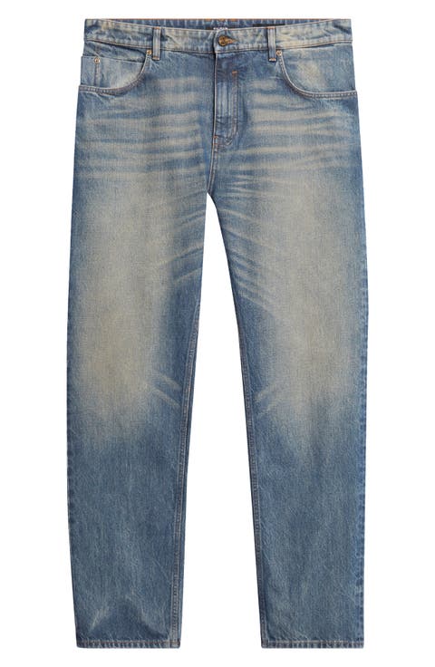 Slim Straight Leg Jeans