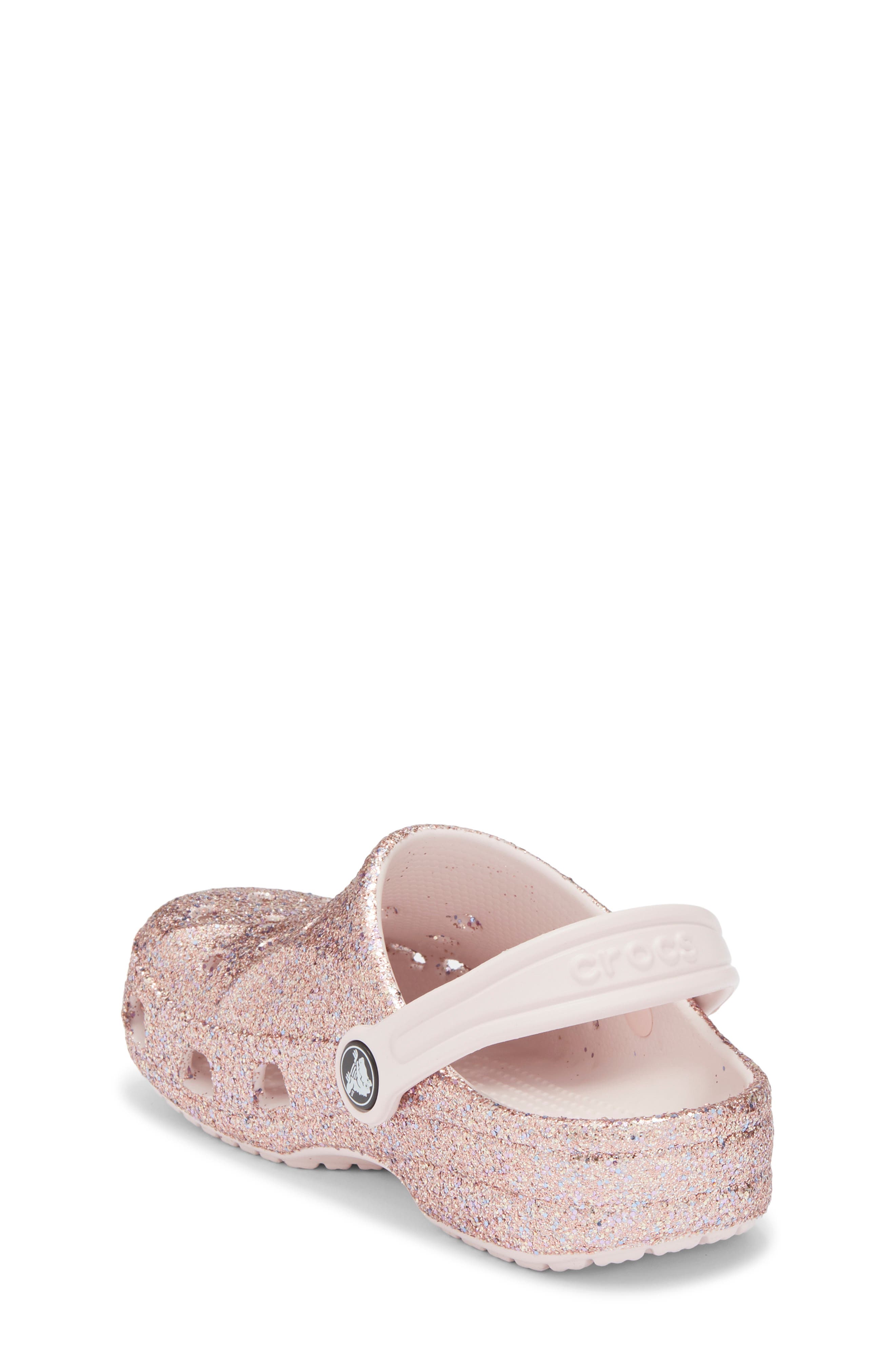 CROCS Kids' Baya Mixed Glitter Clog, Alternate, color, Barely Pink