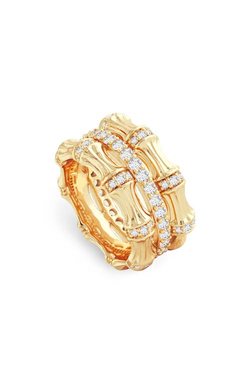 Anabel Aram Jewelry Bamboo Texture Stack Ring in Gold  product