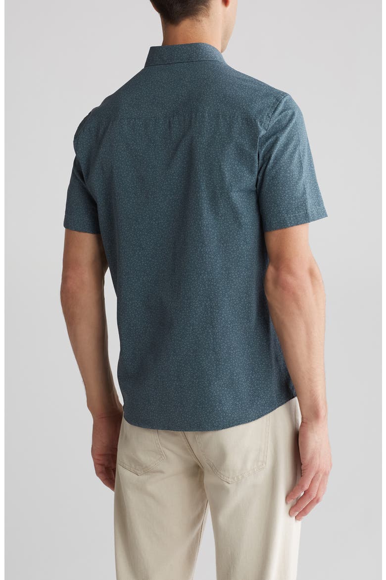 Braxtyn Short Sleeve Shirt, Alternate, color, DARK GREEN