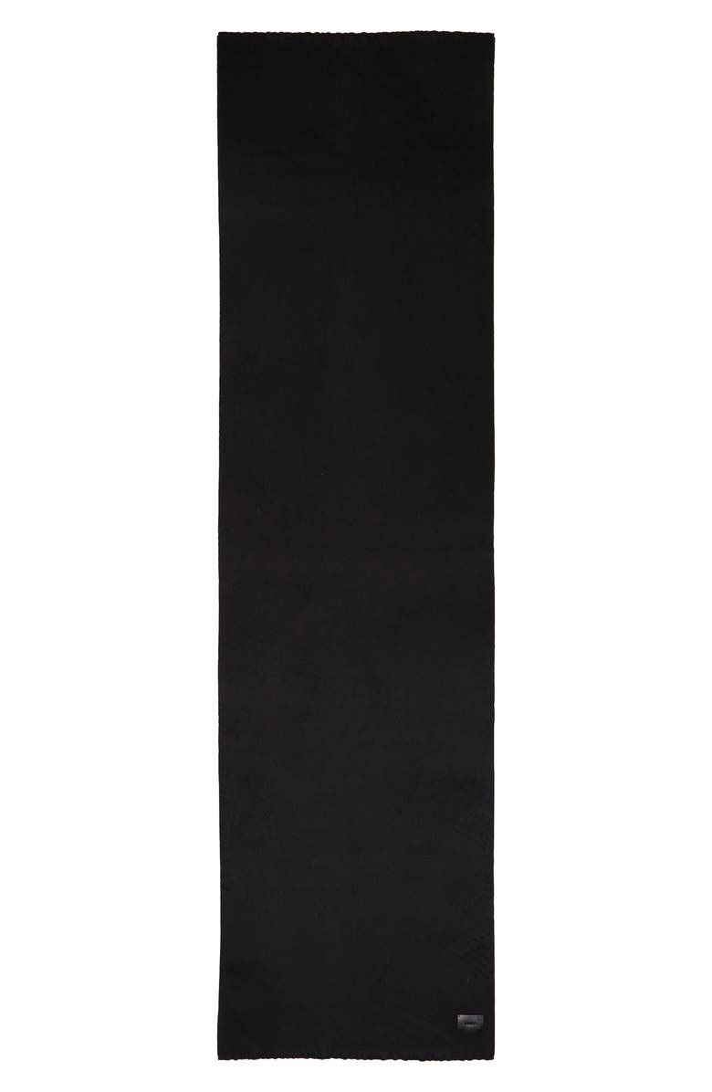 Vince Double Face Wool & Cashmere Fringe Scarf, Alternate, color,