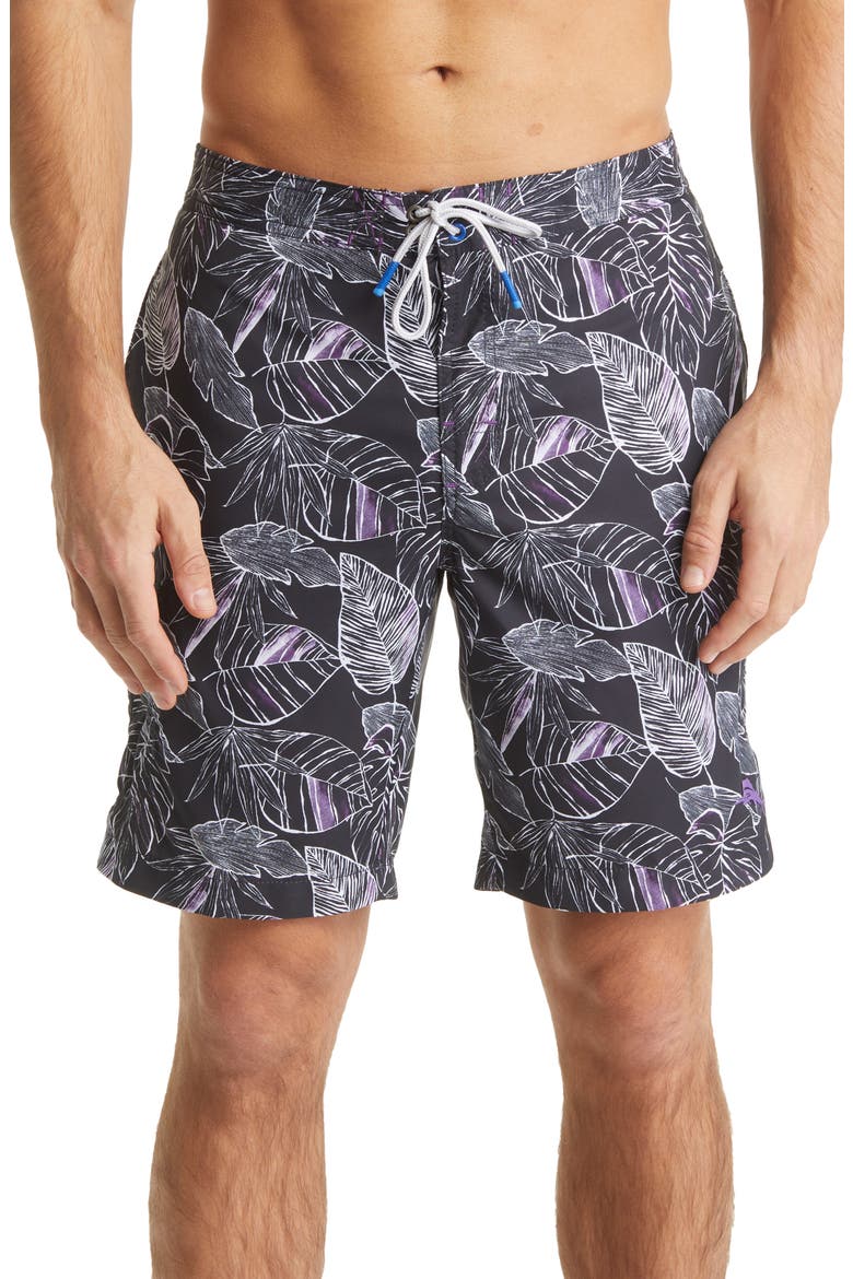 Baja Bonita Cove Board Shorts, Main, color, BLACK