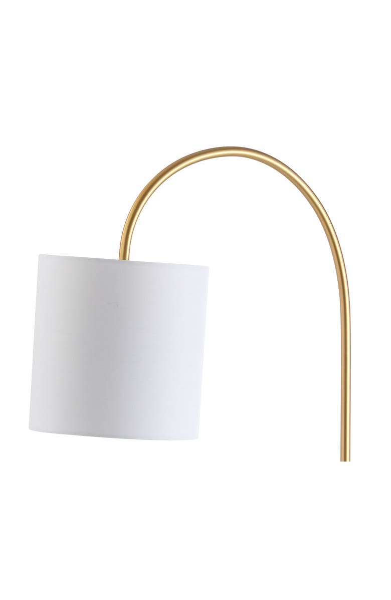 JONATHAN Y Fisher Marble/Brass LED Table Lamp, Alternate, color, White/Brass Gold