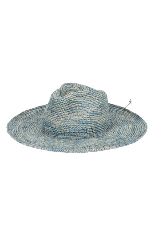 San Diego Hat Marina Crochet Raffia Straw Fedora