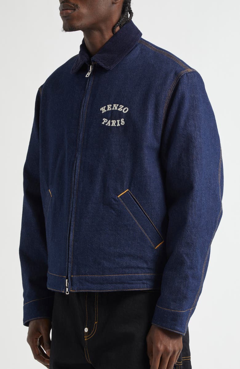 KENZO Verdy Market Padded Denim Workwear Jacket, Alternate, color, 