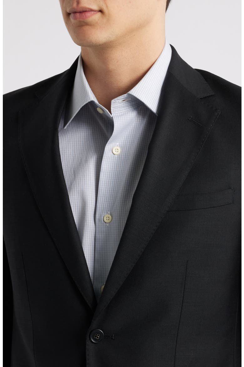Matteo Slim Fit Black Wool Sport Coat, Alternate, color, BLACK