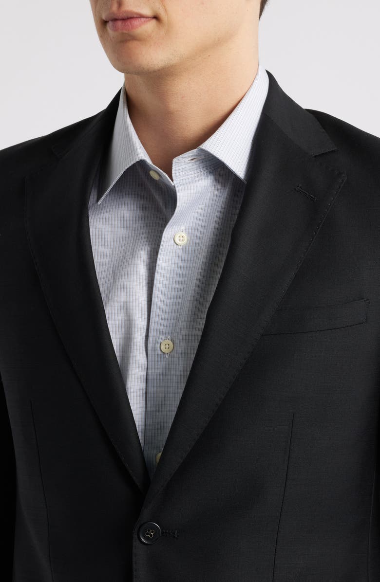 ZANETTI Matteo Slim Fit Black Wool Sport Coat, Alternate, color, Black