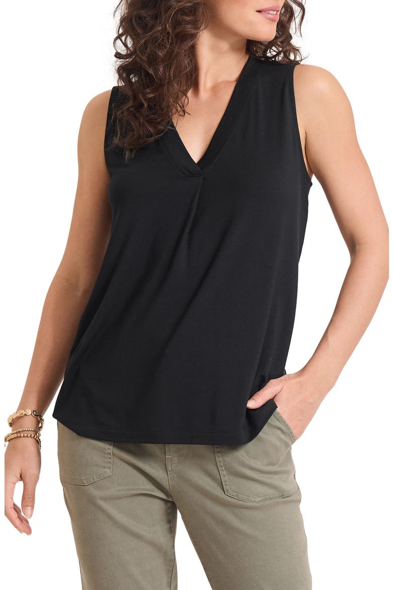 Kauai V-Neck Tank, Main, color, BLACK