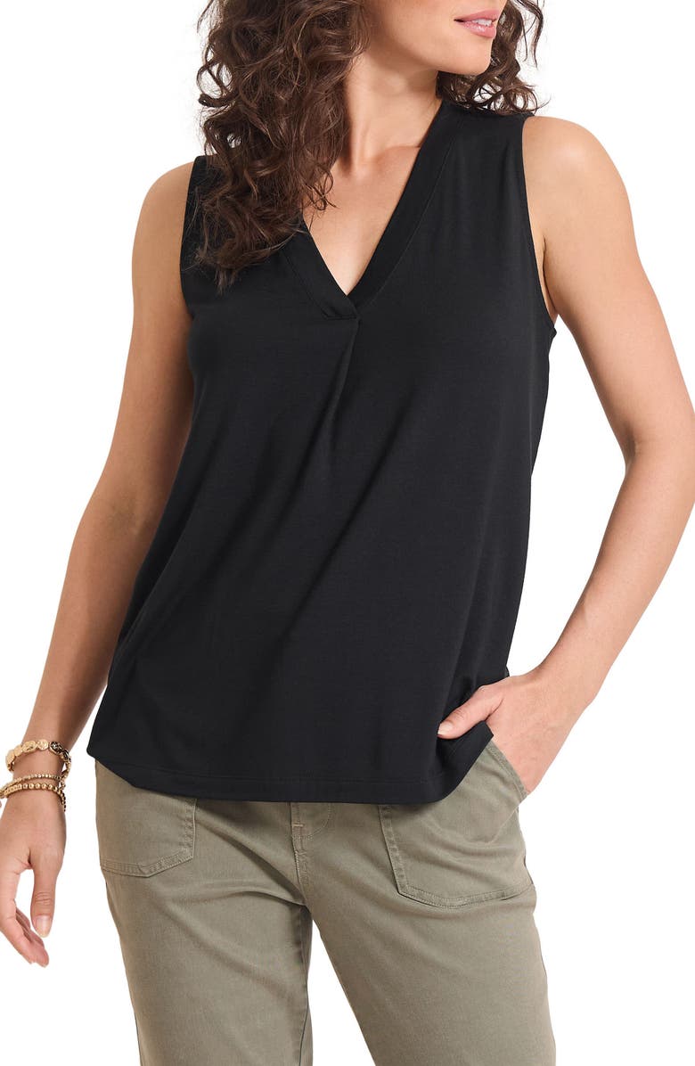 Tommy Bahama Kauai V-Neck Tank, Main, color, Black
