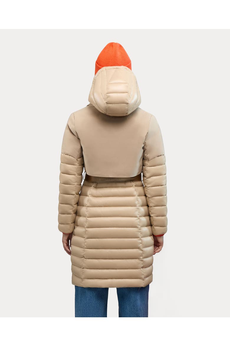 Beaufort Mixed Media Insulated Trench Coat, Alternate, color, Soft Camel