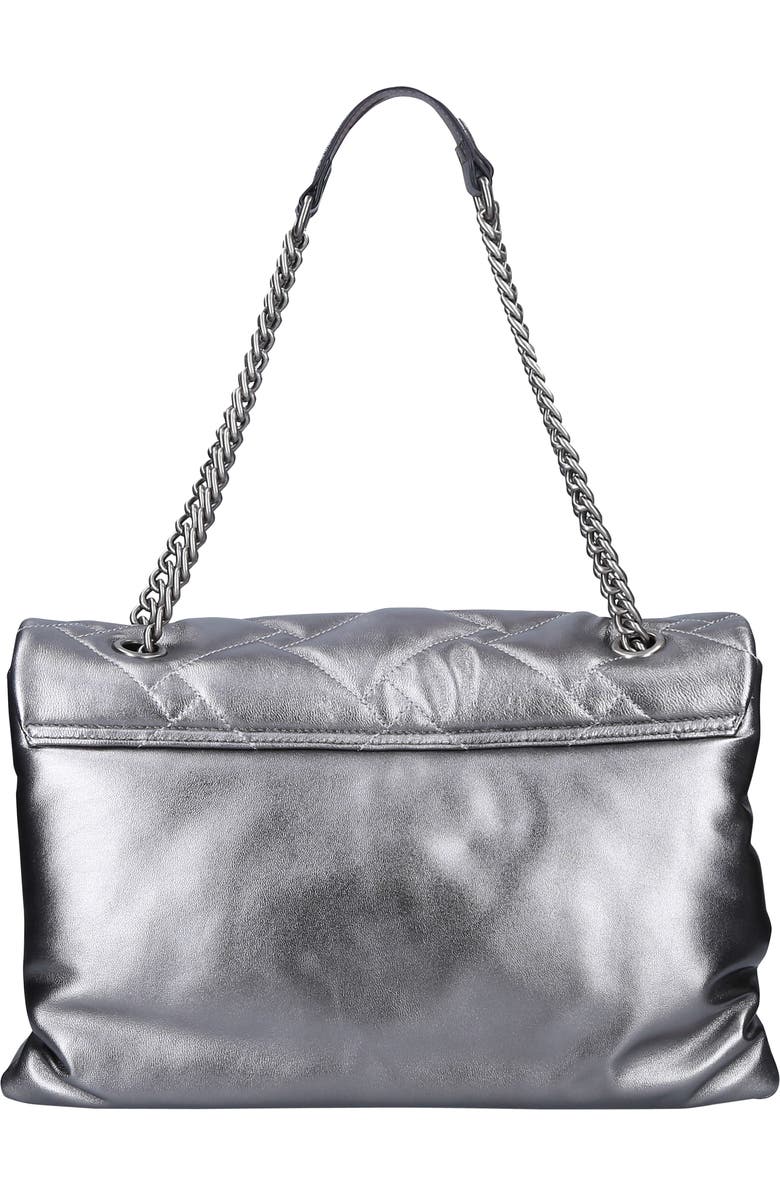 Kurt Geiger London Kensington XXL Soft Metallic Leather Shoulder Bag, Alternate, color,