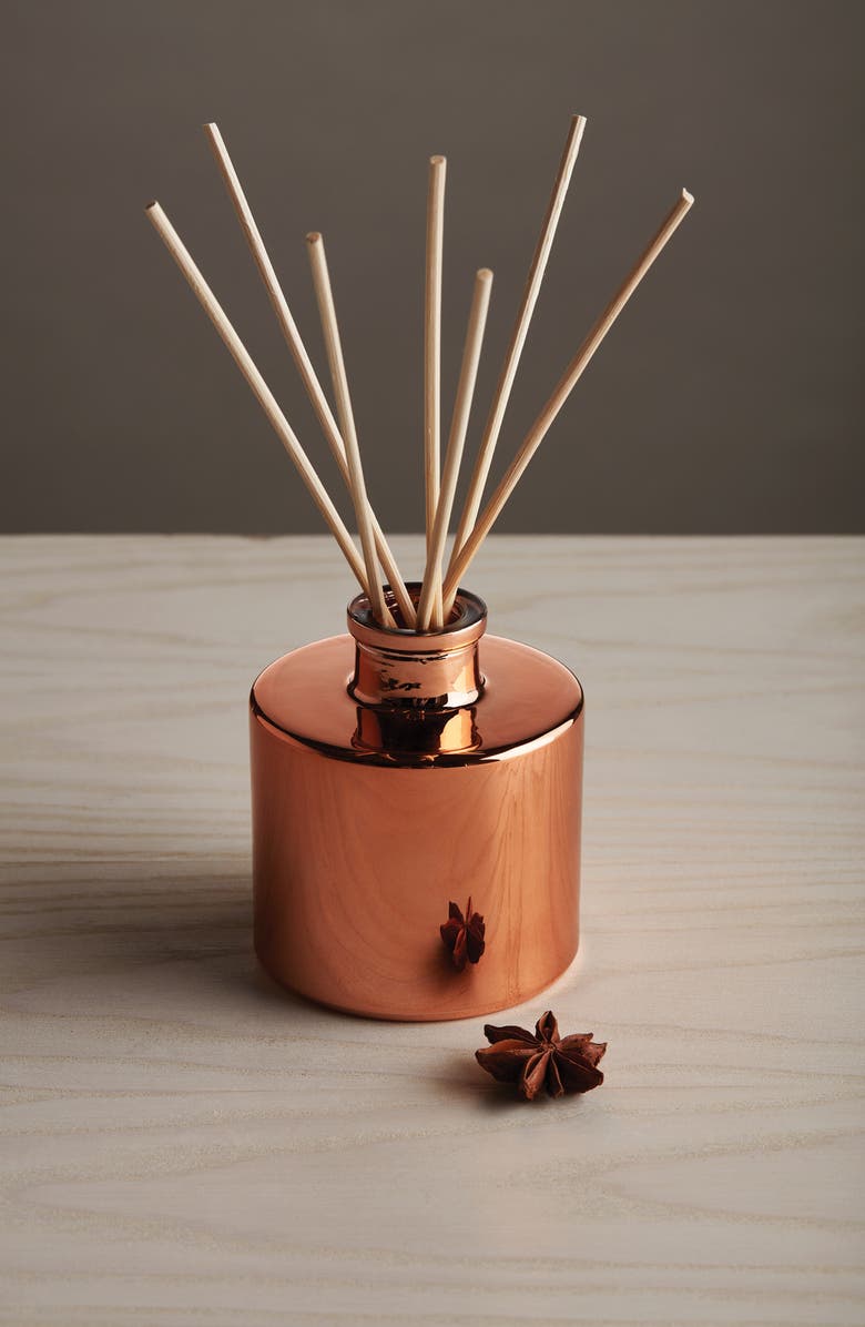 Thymes Simmered Cider Petite Reed Diffuser, Alternate, color, Copper