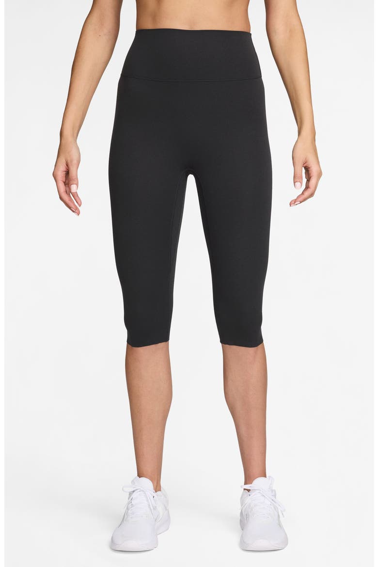 Zenvy High Waist Capri Leggings, Main, color, 010 BLACK/COL GY