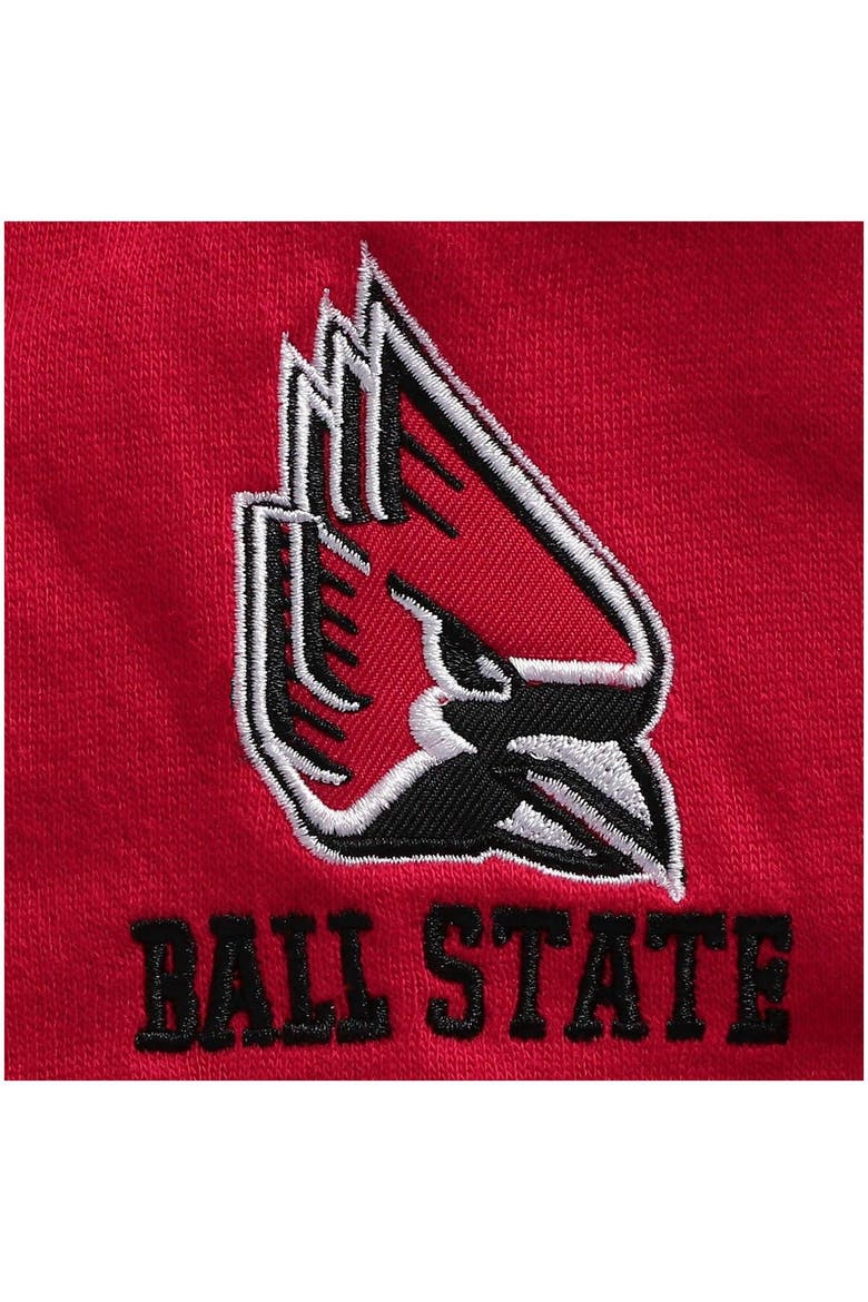 Men's Colosseum Cardinal Ball State Cardinals Tortugas Logo Quarter-Zip Jacket, Alternate, color, Cardinal
