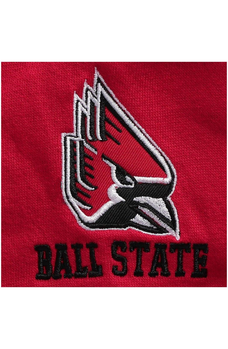 COLOSSEUM Men's Colosseum Cardinal Ball State Cardinals Tortugas Logo Quarter-Zip Jacket, Alternate, color, Cardinal