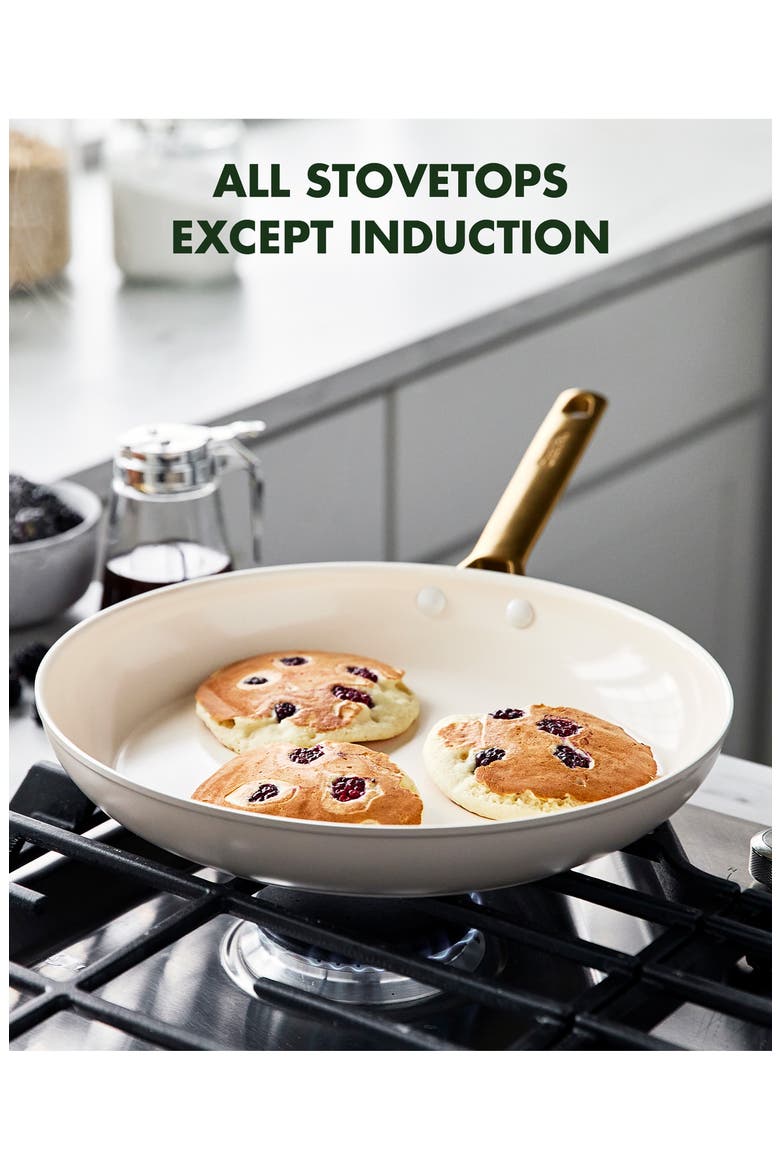 Reserve Set of 3 Ceramic Nonstick Frying Pans, Alternate, color, TAUPE
