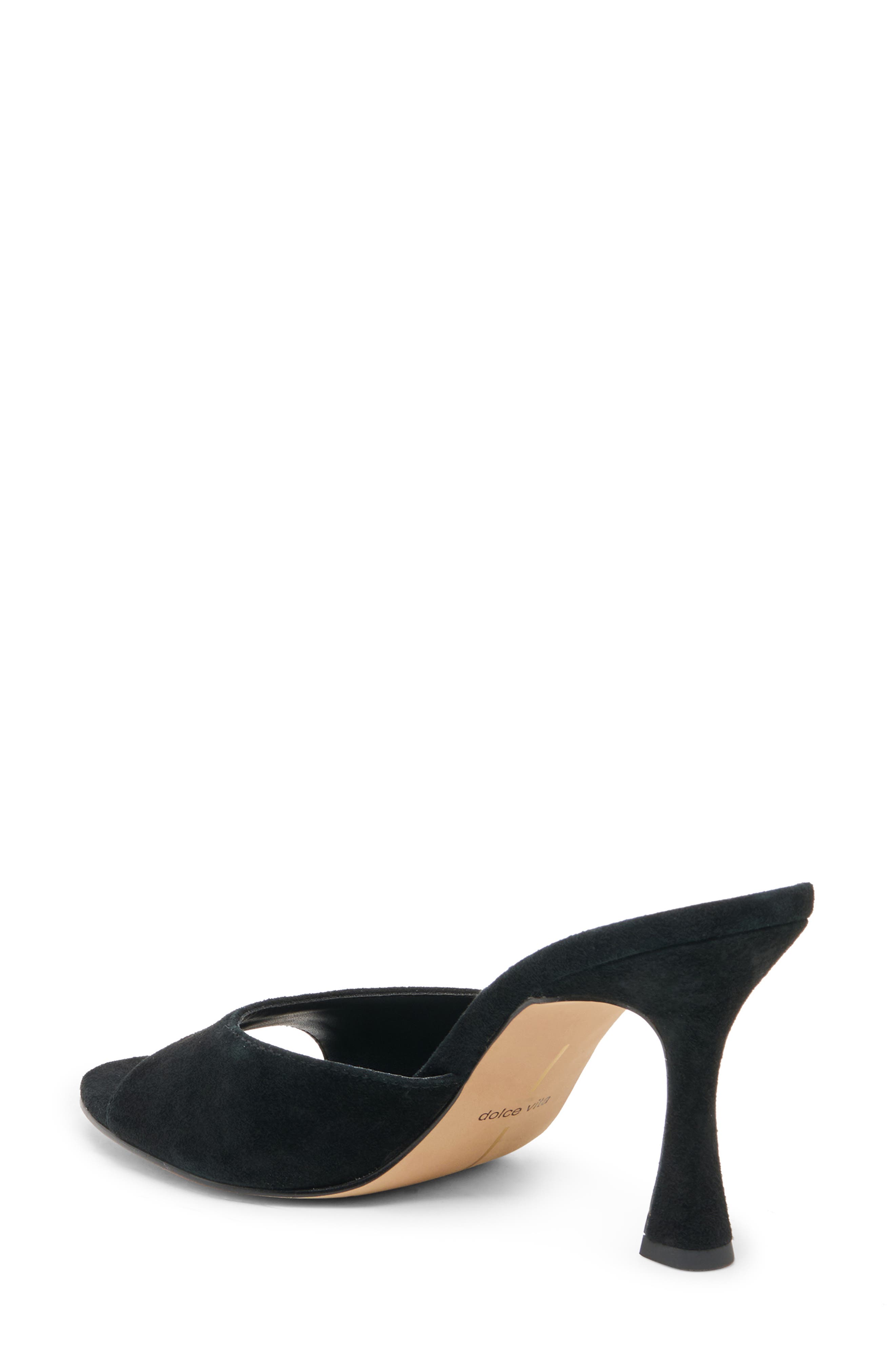 Rosha Slide Sandal, Alternate, color, ONYX SUEDE