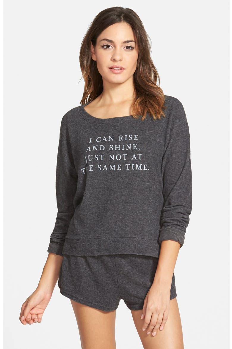 Pajama Set, Main, color, GREY MEDIUM CHARCOAL HEATHER