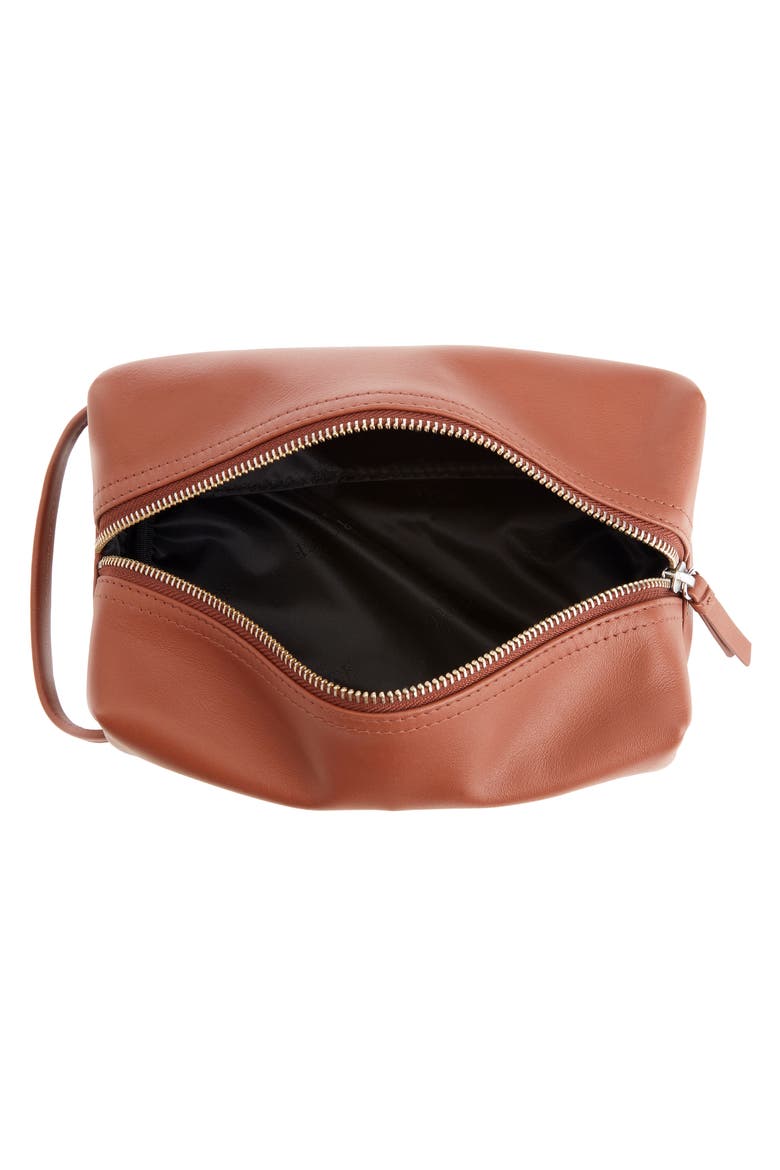 Personalized Small Toiletry Bag, Alternate, color, TAN - GOLD FOIL