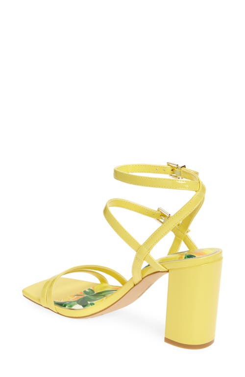Vince Camuto Hania Ankle Strap Sandal In Yellow