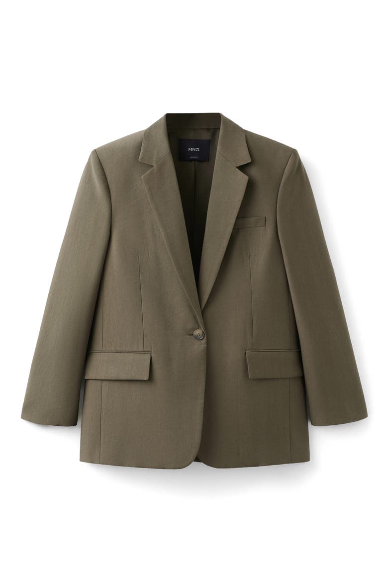 Americana Lisa One-Button Blazer, Alternate, color, GREEN