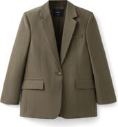 MANGO Americana Lisa One-Button Blazer