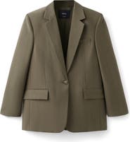 MANGO Americana Lisa One-Button Blazer