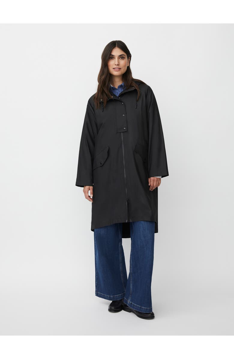 Masai Copenhagen MaTheia Long Sleeve Hooded Coat, Main, color, Black