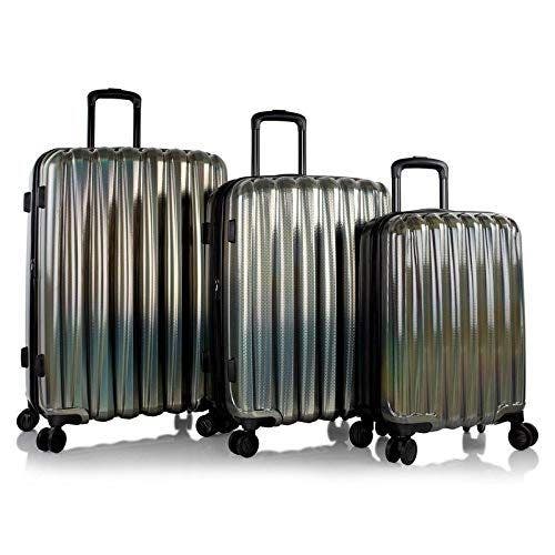 Heys America Astro Iridescent  3-Piece (21/26/30) Spinner Luggage Set, Main, color, Charcoal