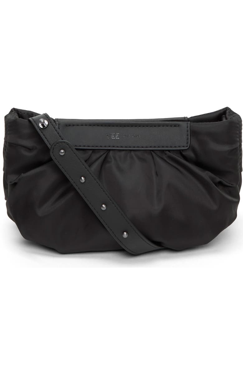 VeeCollective Caba Cloud Recycled Polyester Clutch, Alternate, color, Black