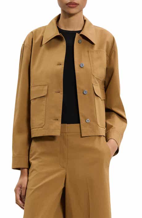 Theory Cotton Crop Work Jacket