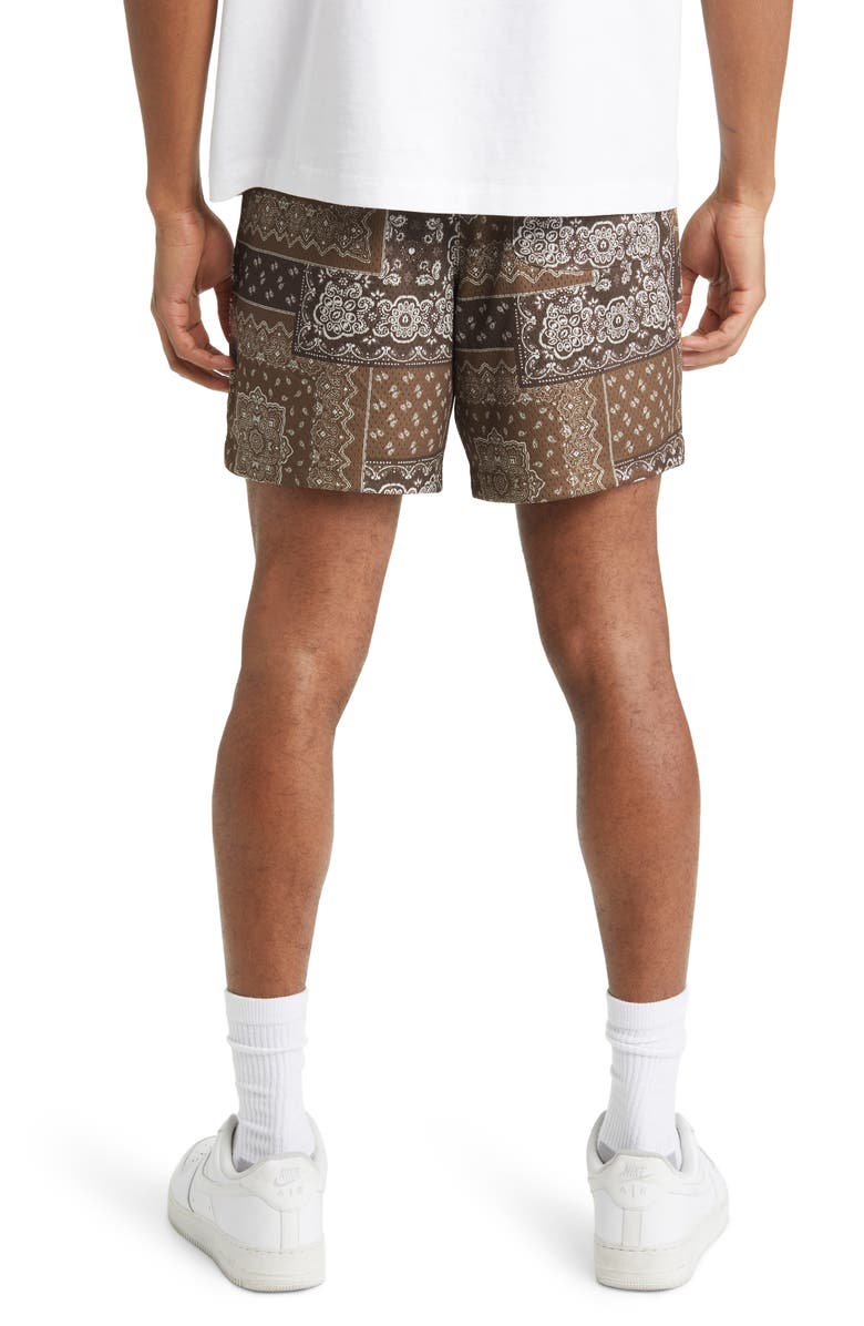 PacSun Aaron Bandana Print Mesh Shorts, Alternate, color,